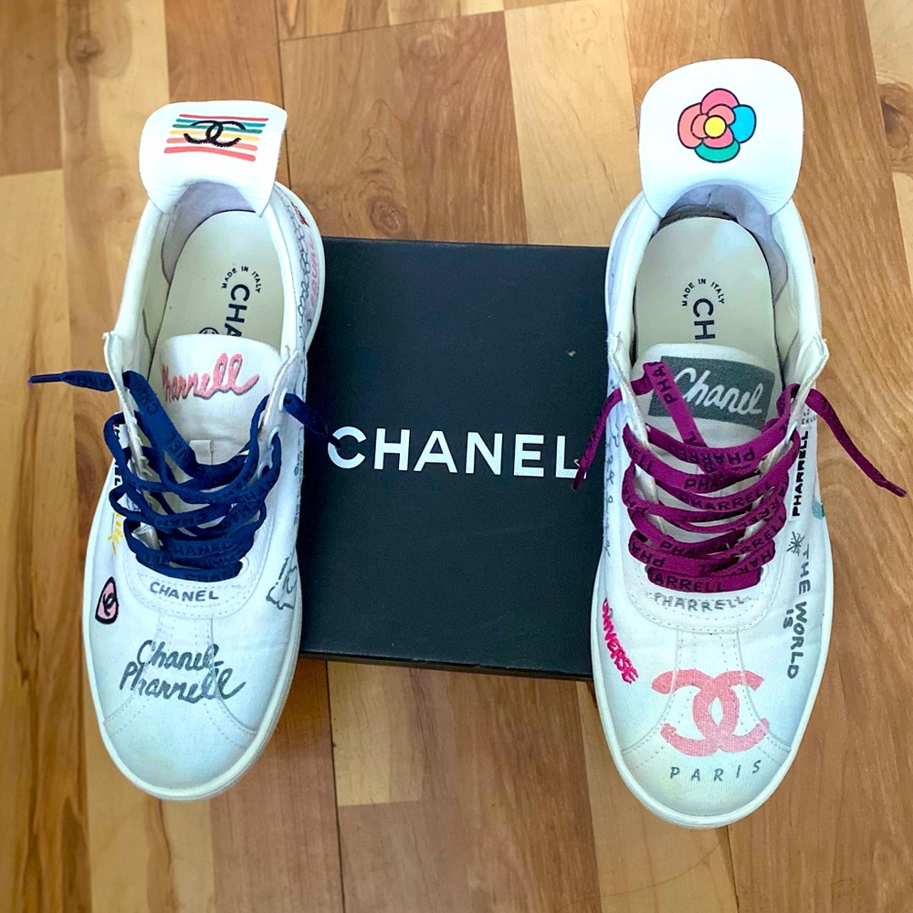 Pharrell Chanel White Multi-color